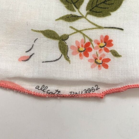 Floral Cottage Core Bridesmaid Wedding Handkerchief Granny Vintage - Picture 3 of 4